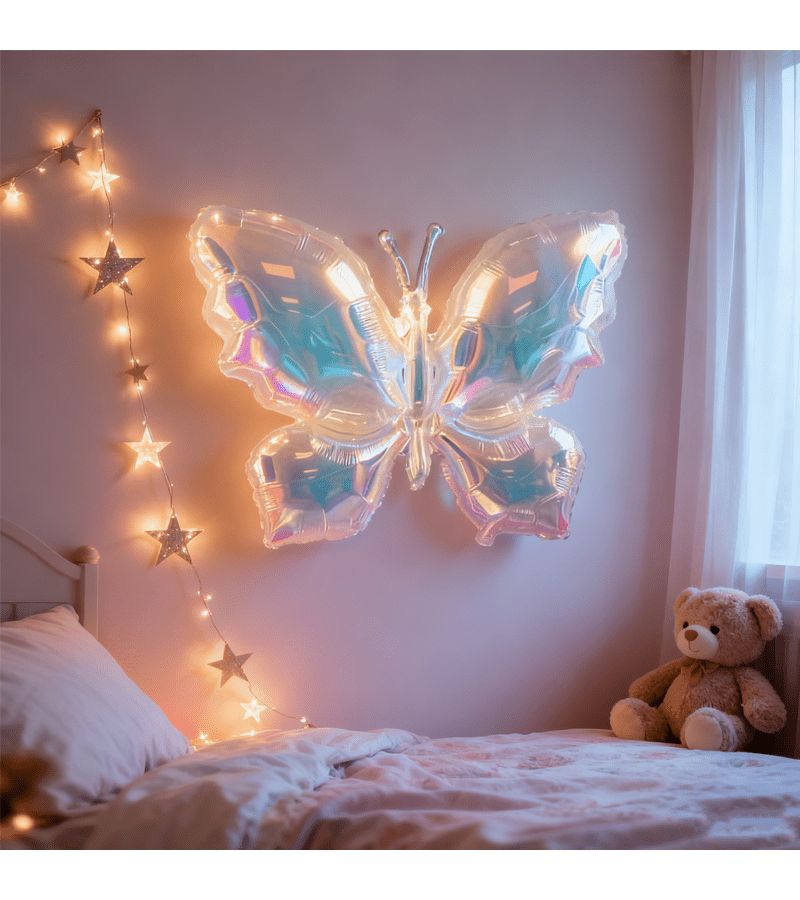 2 Pack Colorful Butterfly Balloons High Quality Film for Weddings Birthdays - Image 2