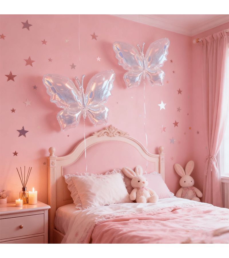 2 Pack Colorful Butterfly Balloons High Quality Film for Weddings Birthdays - Image 4
