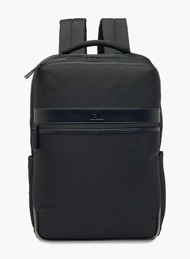 ال بي ال من شو اكسبرس Men Solid Backpack with Adjustable Straps and Zip Closure - 10x31x43 cm