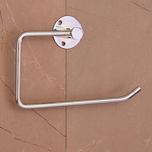 GARBNOIRE Stainless Steel Towel Ring | Napkin Ring | Modern Bath Towel Stand | Towel Holder | Towel Hanger with Chrome Finish, Pack of (2) - Image 4