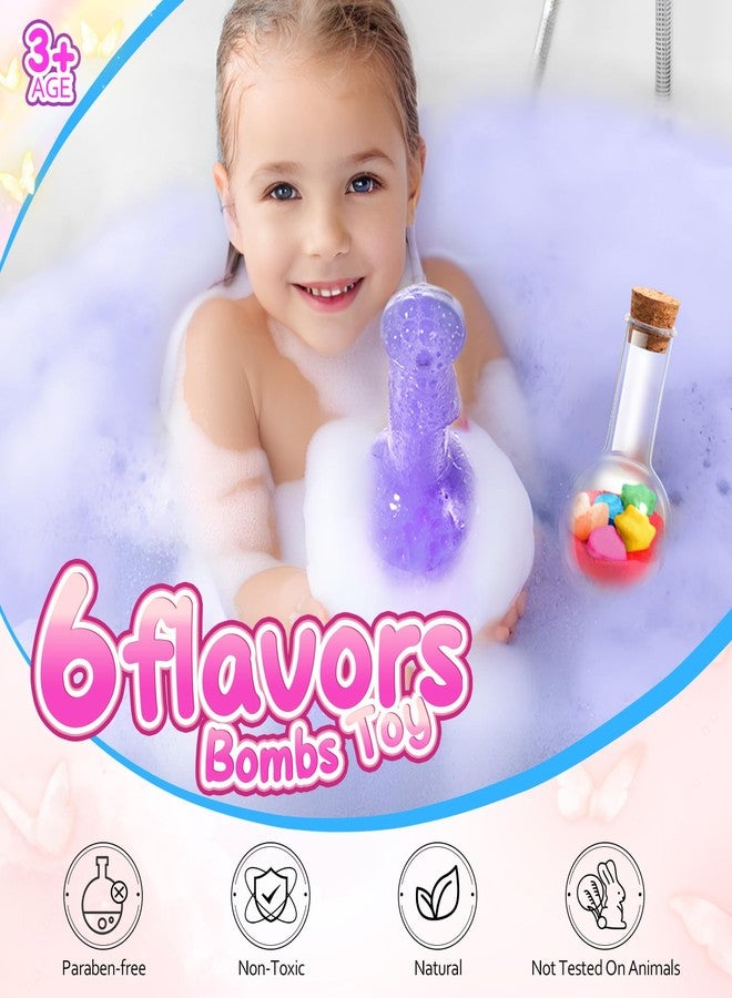 MeCids Magic Potion Bubble Bath Bombs for Kids -Bath Color Tablets Bath Potions for Toddlers Ages 4-12 Fun Science Kit Gift for Birthday, Halloween，Christmas- 6 Pack (Shaped Gems & Stars) - Image 3