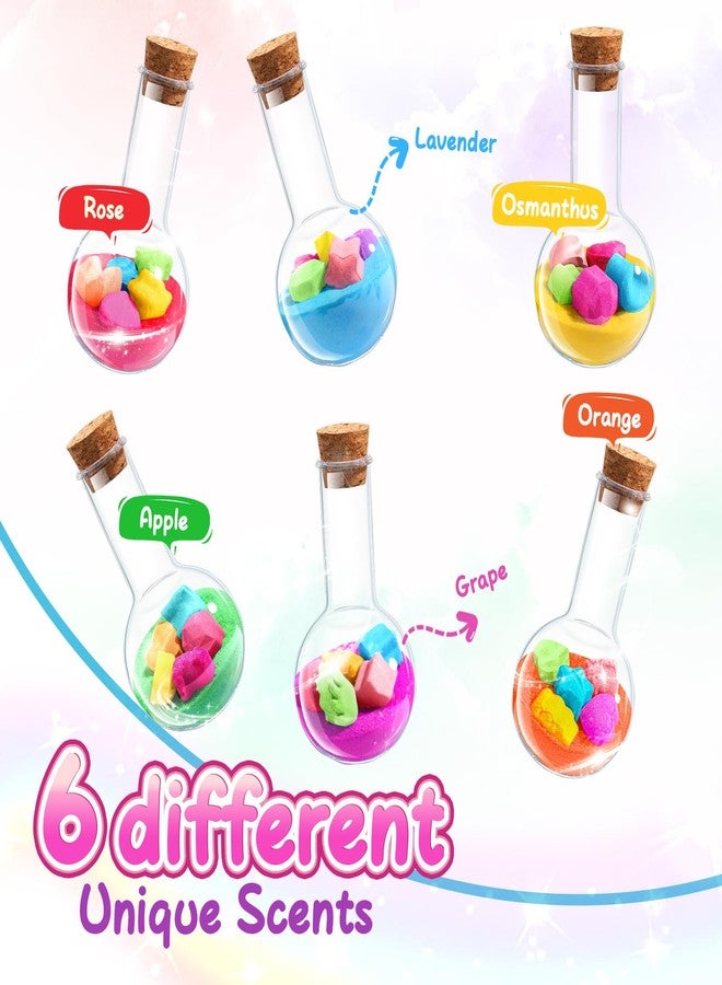 MeCids Magic Potion Bubble Bath Bombs for Kids -Bath Color Tablets Bath Potions for Toddlers Ages 4-12 Fun Science Kit Gift for Birthday, Halloween，Christmas- 6 Pack (Shaped Gems & Stars) - Image 2