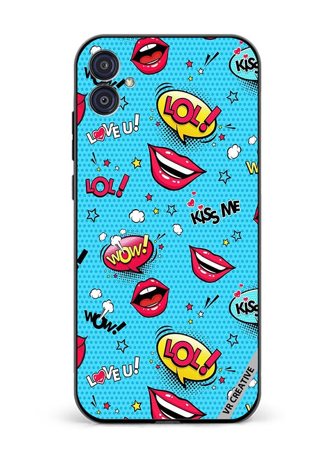 VR CREATIVE Protective Case Cover For Samsung Galaxy M04/F04 Pop Art Design Multicolour - Image 1