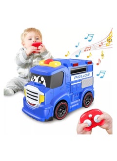 Generic Kiddy City Service Police Truck With Remote Control - DHTRC10592  - Image 2
