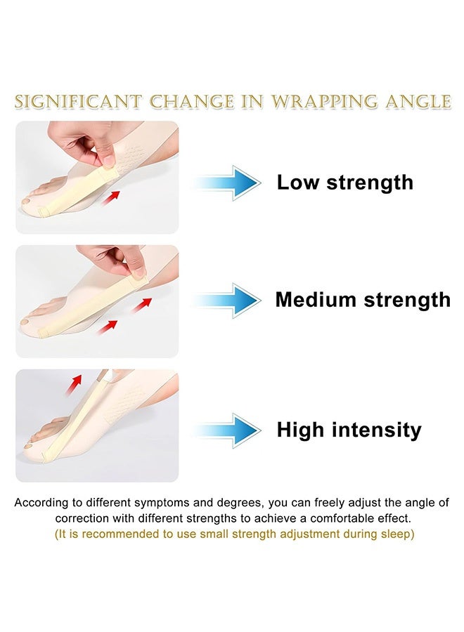 Quantum 2 Pair Bunion Corrector, Adjustable & Breathable Big Toe Straightener, Orthopedic Bunion Splint for Hallux Valgus Pain Relief - Image 3