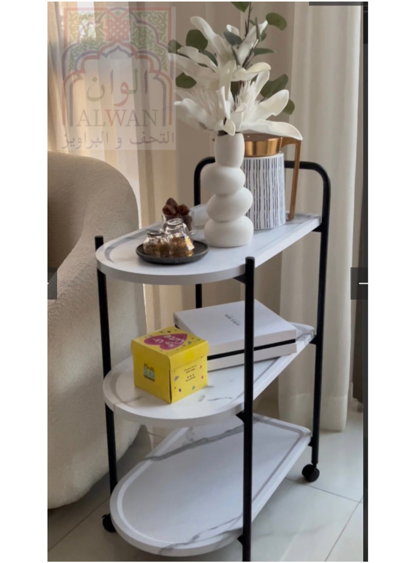 alwan antiques and frames White marble color presentation 