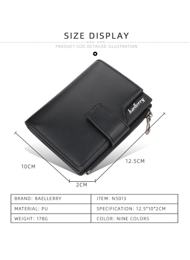 baellerry Korean Fashion Women's Purse Zipper Short Money Clip Vertical Coin Wallet  - Image 4