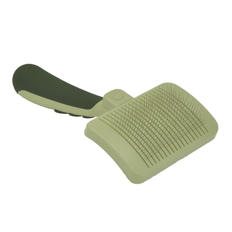 Coastal Pet Safari Dog Self-Cleaning Slicker Brush - Dog Deshedding Brush - Prevents Mats and Tangled Hair - For Dogs with Short or Long Hair - Small - 7" x 3.6" - Image 1