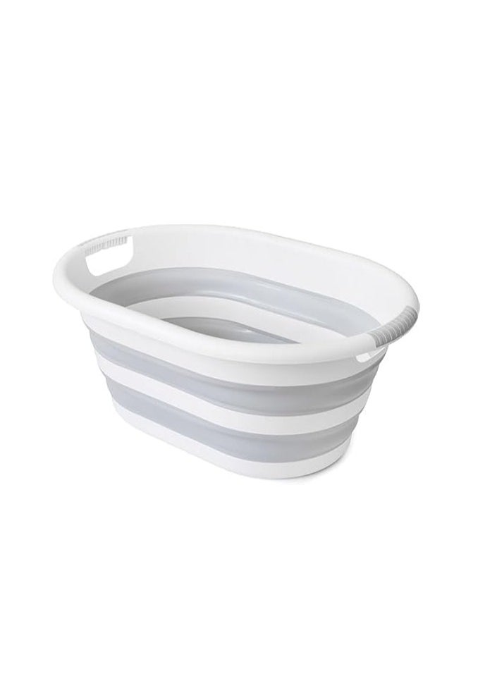 Spaceshoop Collapsible Laundry Basket, 63 x 45 x 27 cm, BPA Free, Space-Saving Design 38L (Multicolor)  - Image 1
