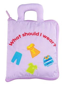Y&D Montessori Activity Quiet Book - Travel Toy Cloth for Toddlers 10 Topics, Activities Early Learning How to Basic Life Skills Toddlers, Interactive Busy Boys and Girls (Purple)  - Image 5