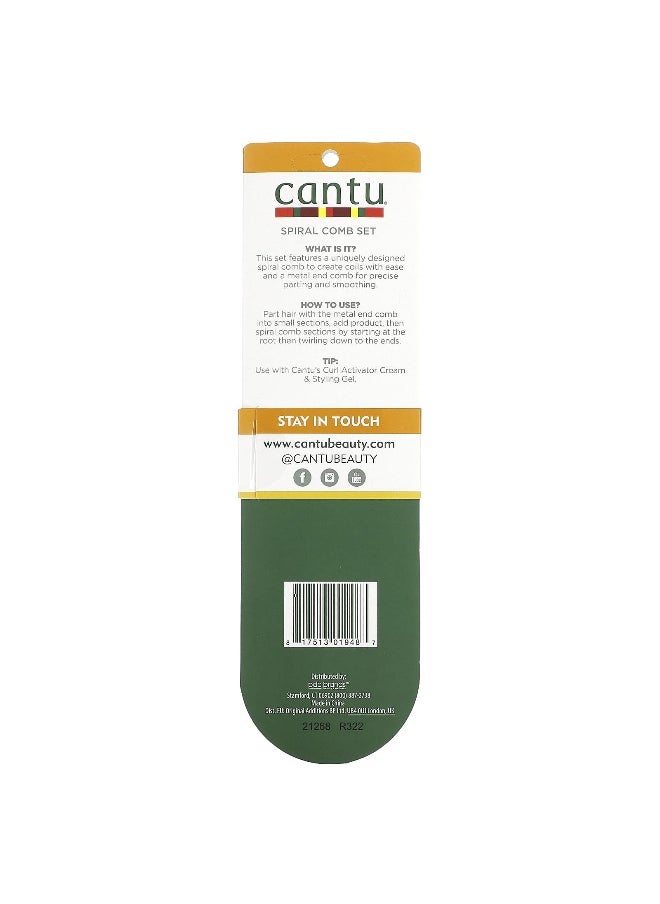 Cantu Cantu, Style, Part & Twist Set, 2 Combs  - Image 3