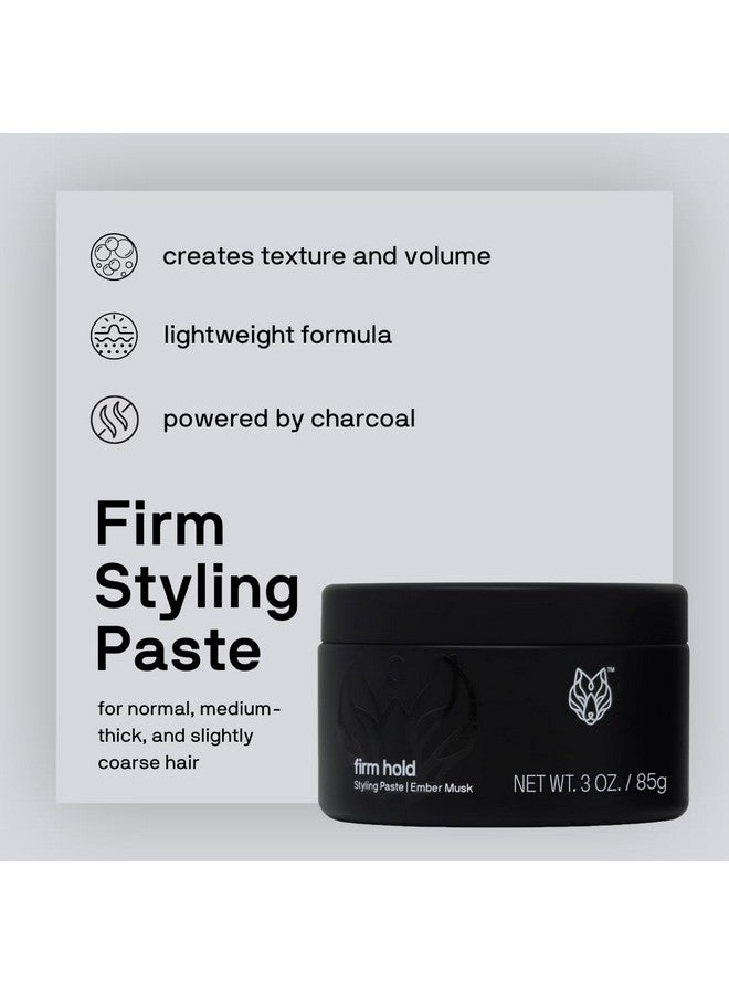 Black Wolf Hair Styling Paste for Men, Firm Hold - Matte Finish, Water Based Hair Styling Product for All Hair Styles & Types - Barber Grade Non-Greasy & Long-Lasting Wax - Add Texture & Volume 3 oz - Image 2