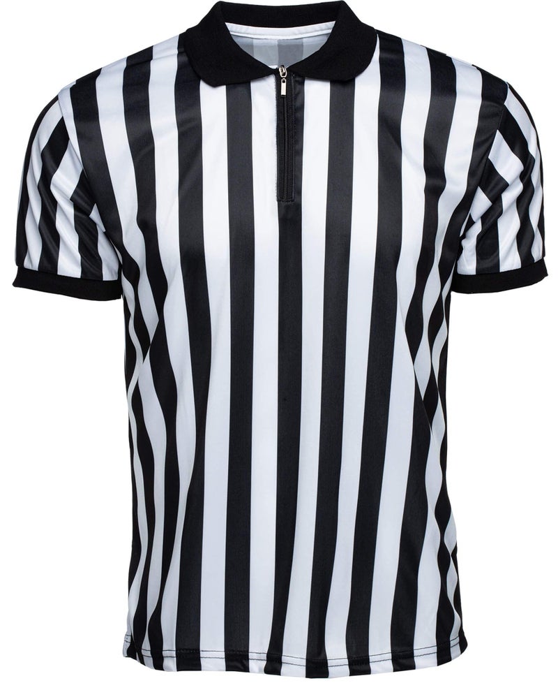 Murray Sporting Goods Men’s Referee Shirt Collared | Official Mens Ref Shirt Jersey Short Sleeve - Football Halloween Costume (Medium) - Image 1