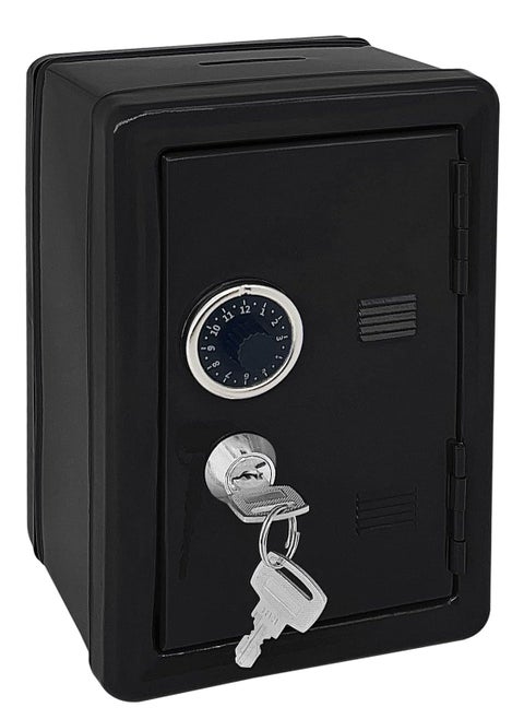 Metal Coin Bank Money Bank with Single Digit Combination Lock and Key Money Saving Jar