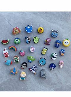 Excefore Shoe Decoration Charms for Crocs 100 Pcs Assorted Croc Charms Pins Sandals Buckle Party Birthday Gift Bracelet Wristband Decorations for Adult Men Women Kids  - Image 4