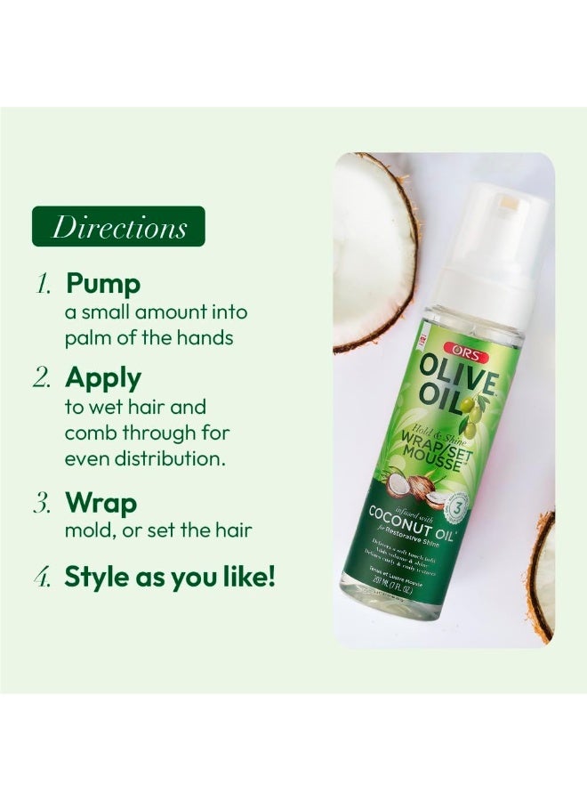 ORS The Secret to Perfect Curls and Flexible Hold: ORS Olive Oil Mousse for Long-Lasting Shine - 207 ml - Image 5