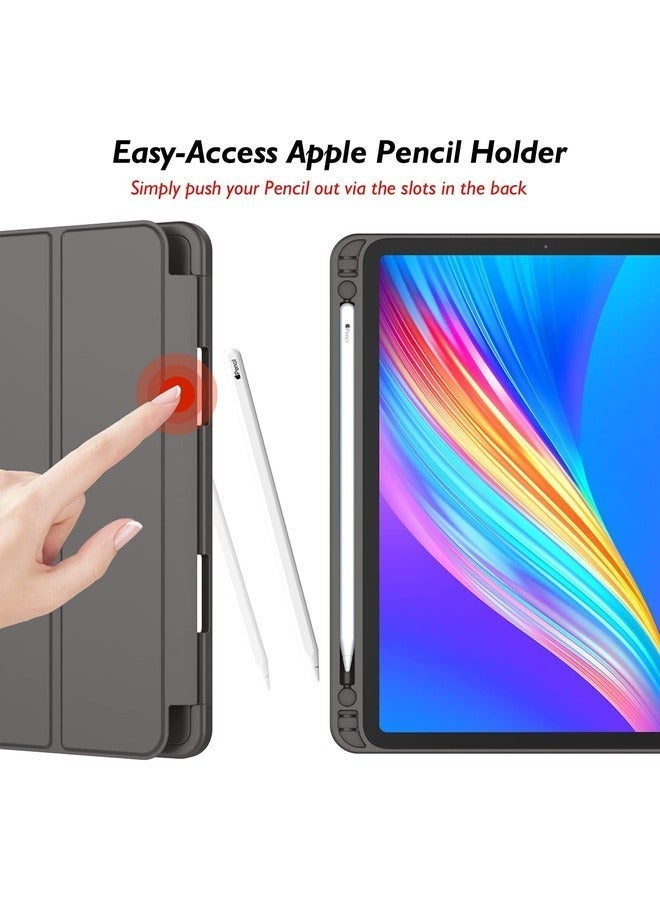 SmartGrist Space Gray iPad Pro 11 Inch Case (2022/2021) – Trifold Stand with Pencil Holder, Soft TPU Back, Auto Wake/Sleep, Supports Apple Pencil Charging - Image 4