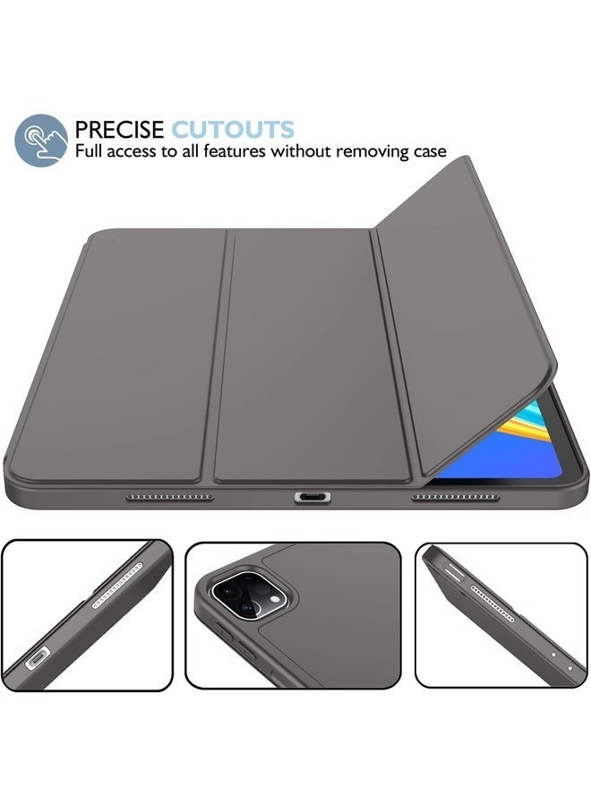 SmartGrist Space Gray iPad Pro 11 Inch Case (2022/2021) – Trifold Stand with Pencil Holder, Soft TPU Back, Auto Wake/Sleep, Supports Apple Pencil Charging - Image 5