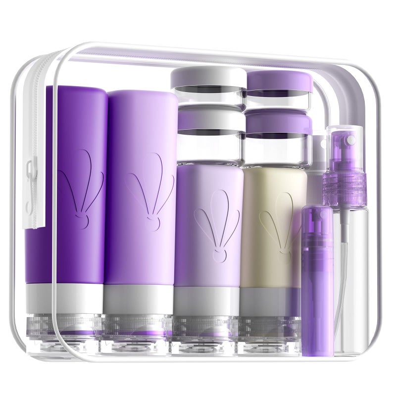 Insfit Silicone Travel Bottles Set  17 Pack Travel Size Toiletries  Leakproof Travel Bottles For Toiletries  Travel Accessories For Women  Airplane Travel Essentials  Travel Containers For Toiletries - Image 1