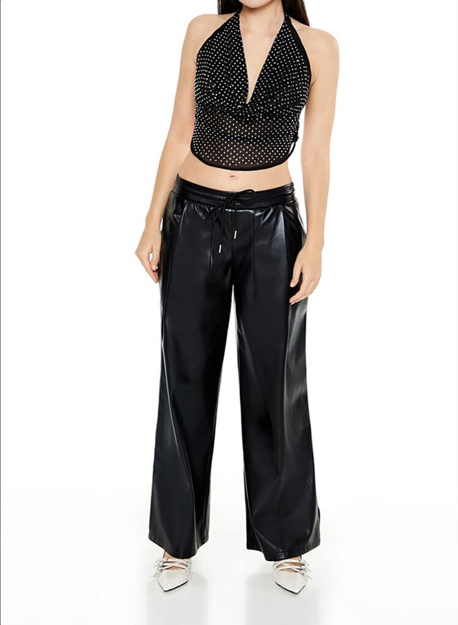 FOREVER 21 Chiffon Rhinestone Halter Top - Image 2