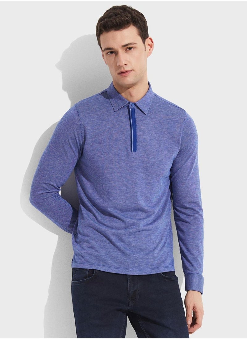 JUNE Essential Slim Fit Polo - Image 1