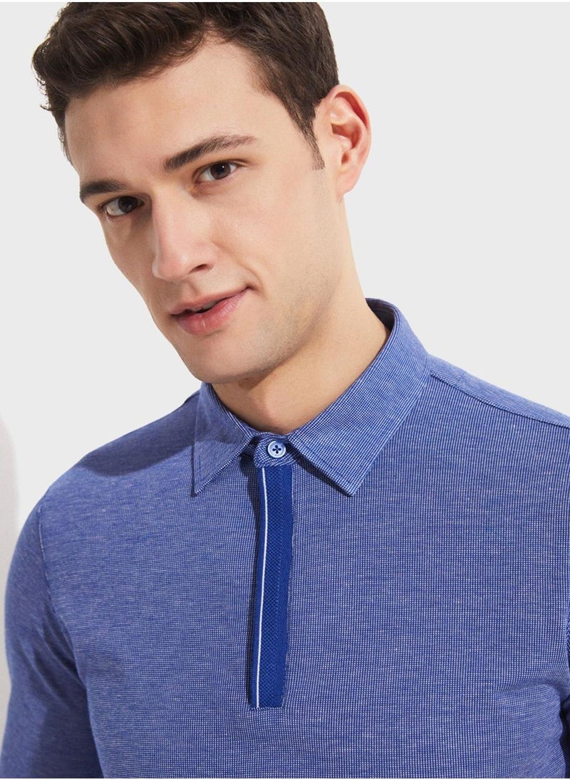 JUNE Essential Slim Fit Polo - Image 4
