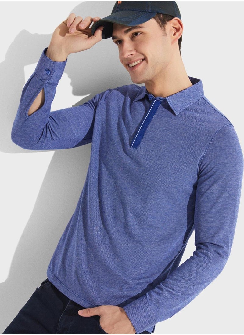 JUNE Essential Slim Fit Polo - Image 3