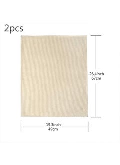 Pllieay 2Pcs 26.4 X 19.3 Inch Tufting Cloth Needlework Fabric Punch Needle Cloth Fabric For Punch Needle Embroidery Rug-Punch & Pinch Needle  - Image 2