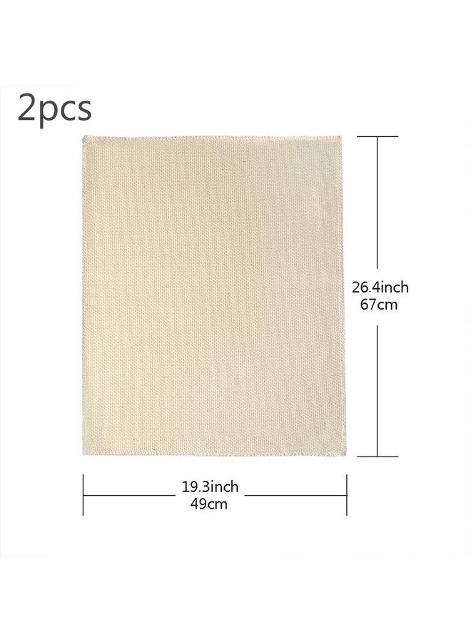 بليلي قطعتان من القماش المزخرف مقاس 26.4 × 19.3 بوصة، قماش إبرة مثقبة للتطريز على السجادة، إبرة مثقبة وقرصة - Image 2