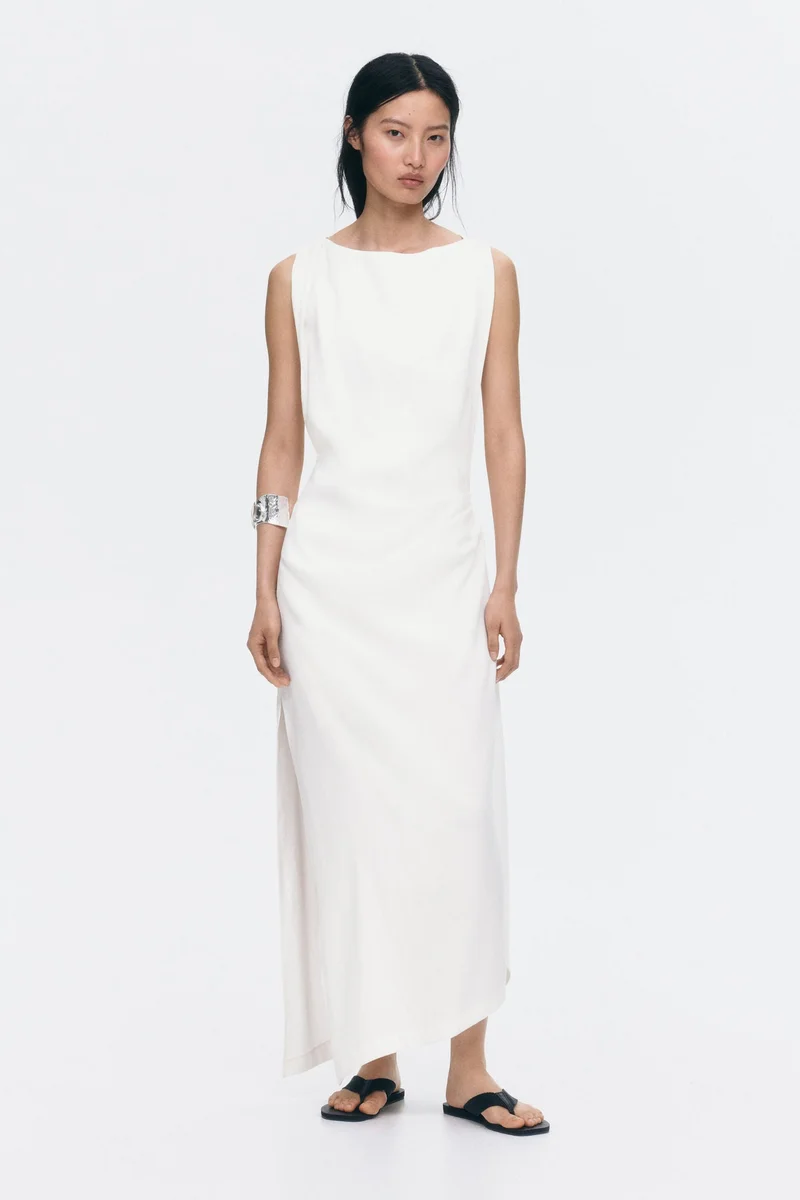 H&M Twist-detail twill dress
