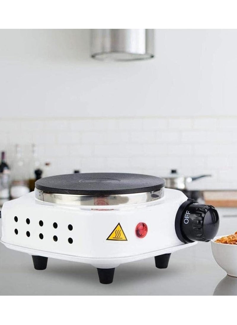 Generic - Portable 500W Electric Mini Stove Hot Plate – Compact & Lightweight Single Burner for Quick Heating, Travel-Friendly, Ideal for Dorms, Offices, & Camping - Image 1