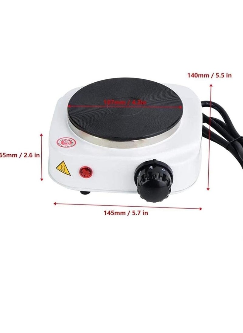 Generic - Portable 500W Electric Mini Stove Hot Plate – Compact & Lightweight Single Burner for Quick Heating, Travel-Friendly, Ideal for Dorms, Offices, & Camping - Image 1