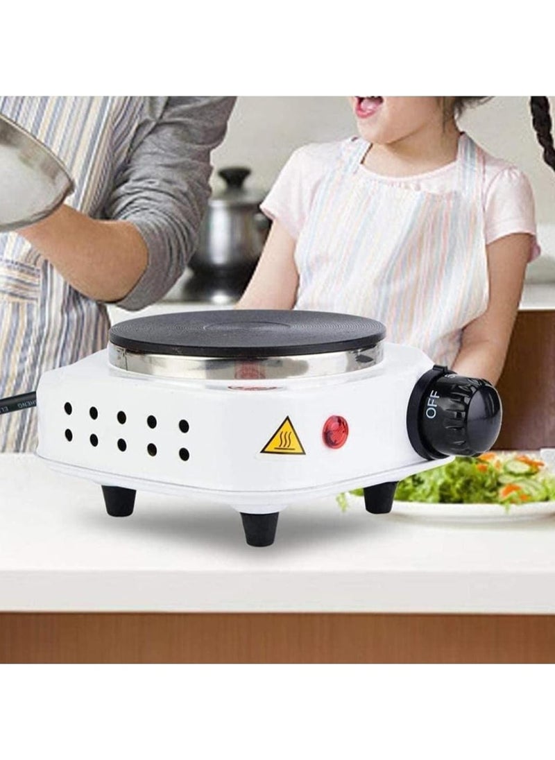 Generic - Portable 500W Electric Mini Stove Hot Plate – Compact & Lightweight Single Burner for Quick Heating, Travel-Friendly, Ideal for Dorms, Offices, & Camping - Image 1