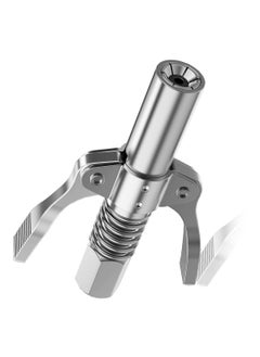 STHIRA STHIRA Grease Gun Coupler 6 Jaws Dual Handle Grease Coupler Secure Locking Zerk Fittings Coupler 10000 PSI Quick Release Metal Grease Gun Coupler for All Grease Gun 18 NPT Grease Gun Fitting  - Image 1