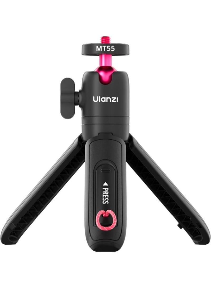 ULANZI MT55 SnapGo Mini Tripod & Selfie Stick, 4-in-1 Mantis/Backpack Strap/Selfie/Tripod Modes, 360° Ball Head, 4-Section Extendable 12.2in, for Phone/Action Cameras/Compact Cameras - Image 1
