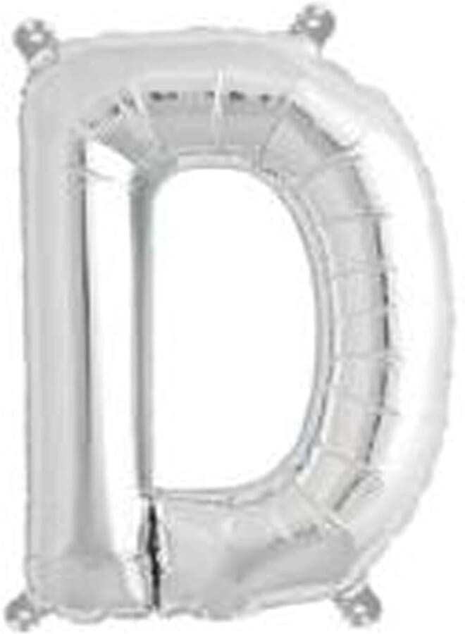 Tamona 30 Inch Tamona Silver Helium Party Balloon Letter D