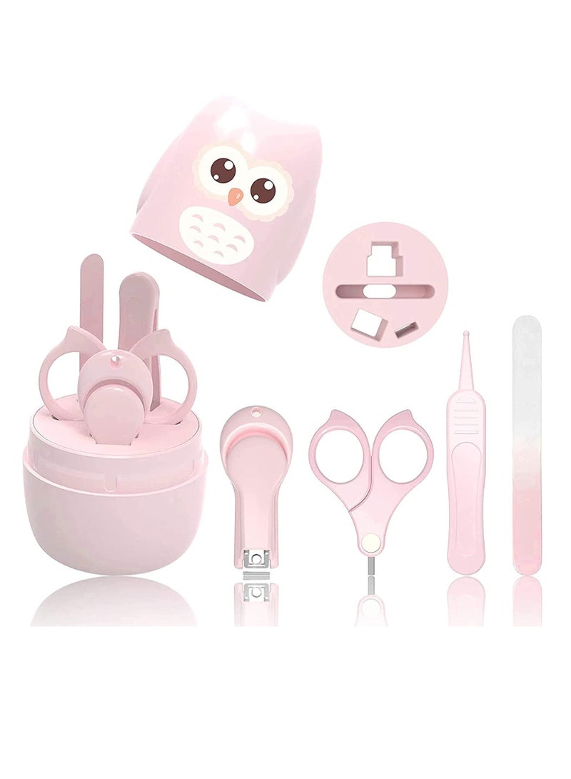 Excefore Baby Nail Clippers Kit 4-in-1 Baby Grooming Kit with lovely owl Case Baby Nail Clippers Scissor Nail File & Tweezer Baby Manicure Kit and Pedicure Kit for Newborn Infant & Toddler - Image 3