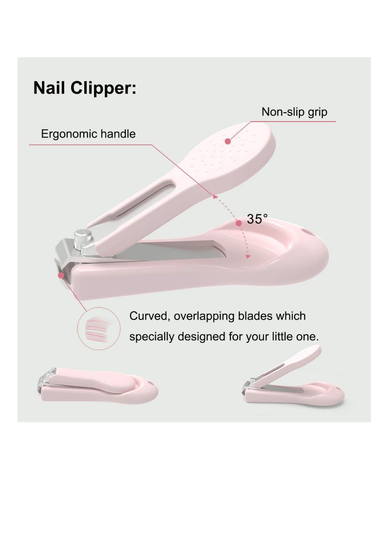 Excefore Baby Nail Clippers Kit 4-in-1 Baby Grooming Kit with lovely owl Case Baby Nail Clippers Scissor Nail File & Tweezer Baby Manicure Kit and Pedicure Kit for Newborn Infant & Toddler - Image 2