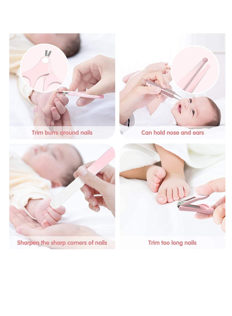 Excefore Baby Nail Clippers Kit 4-in-1 Baby Grooming Kit with lovely owl Case Baby Nail Clippers Scissor Nail File & Tweezer Baby Manicure Kit and Pedicure Kit for Newborn Infant & Toddler - Image 4