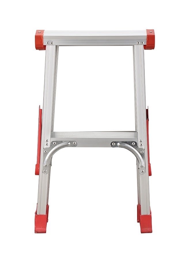 LAWAZIM 2 Step Aluminum Ladder - Portable Folding Step Stool with Wide Anti-Slip Pedals, Non-Slip Feet, and Space-Saving Design - Ideal for Home, Kitchen, Office, Garden, Warehouse, and Cleaning - Image 3