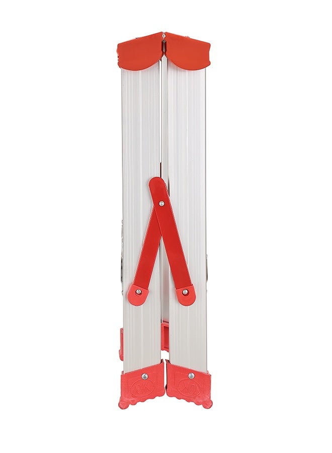 LAWAZIM 2 Step Aluminum Ladder - Portable Folding Step Stool with Wide Anti-Slip Pedals, Non-Slip Feet, and Space-Saving Design - Ideal for Home, Kitchen, Office, Garden, Warehouse, and Cleaning - Image 2