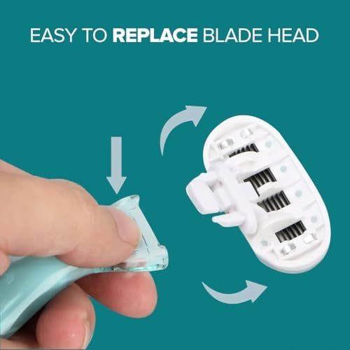 PROTOUCH SOS Women Razor | Painless & One Stroke Hair Removal Razor | 5-Blade Technology | Flexible Head for Flexible Shave | All Skin Types - Image 4