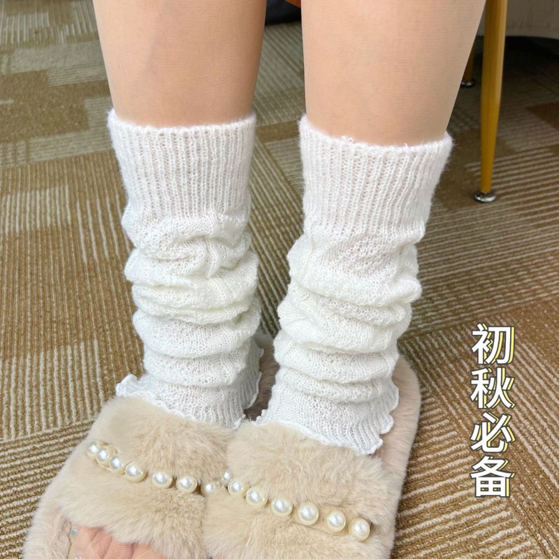 Autumn Thin Sleeve Vest Faux Deer Fleece Fashion Diamond Pattern Leg Warmers Camel  - Image 5