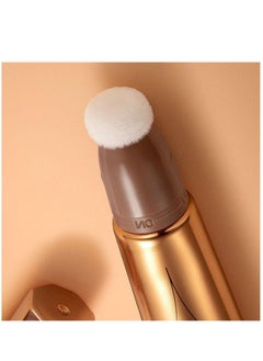 QiBest Highlighter and Blusher with Cushion Applicator Attached Easy to Blend Long Lasting & Smooth Natural Matte Finish Lightweight Super Silky Cream Contour Face Illuminator Makeup Stick No.02  - Image 5