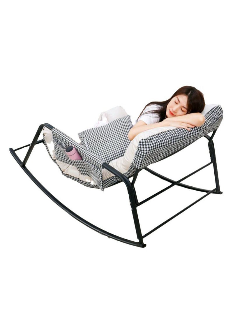 Arabest Rocking Sofa, Living room lounge chair, outdoor rocking chair, lawn and camping chair, adult chair with seat cushion and extra large storage bag  - Image 5