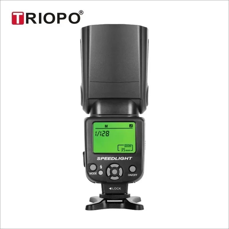 Triopo Tr-950 Universal External Flash Speedlite for Canon Nikon Dslr Camera, Black - Image 2