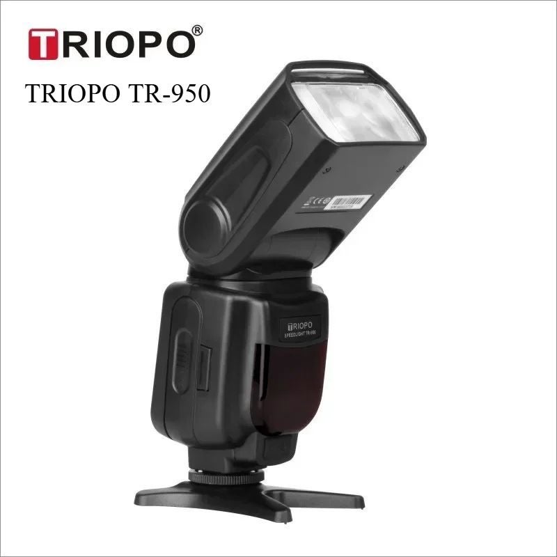 Triopo Tr-950 Universal External Flash Speedlite for Canon Nikon Dslr Camera, Black - Image 1