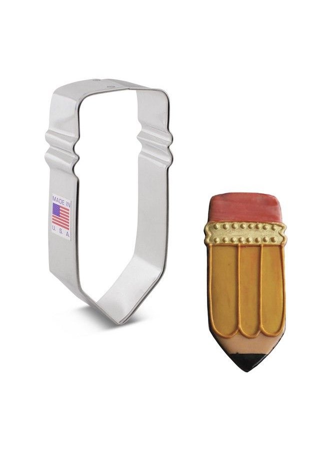 Ann Clark Cookie Cutters - School Pencil Cookie Cutter 4" Made In Usa By Ann Clark - Image 1