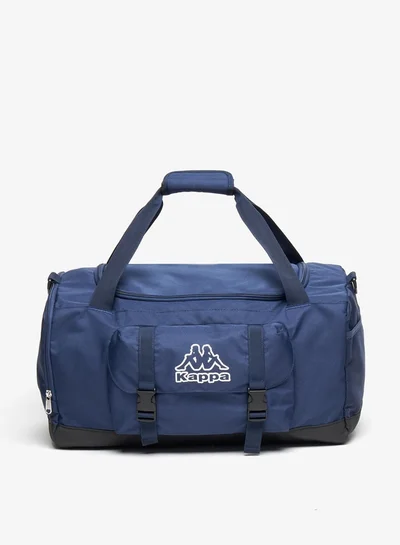 Kappa Men Logo Embroidered Duffel Bag with Double Handle and Zip Closure