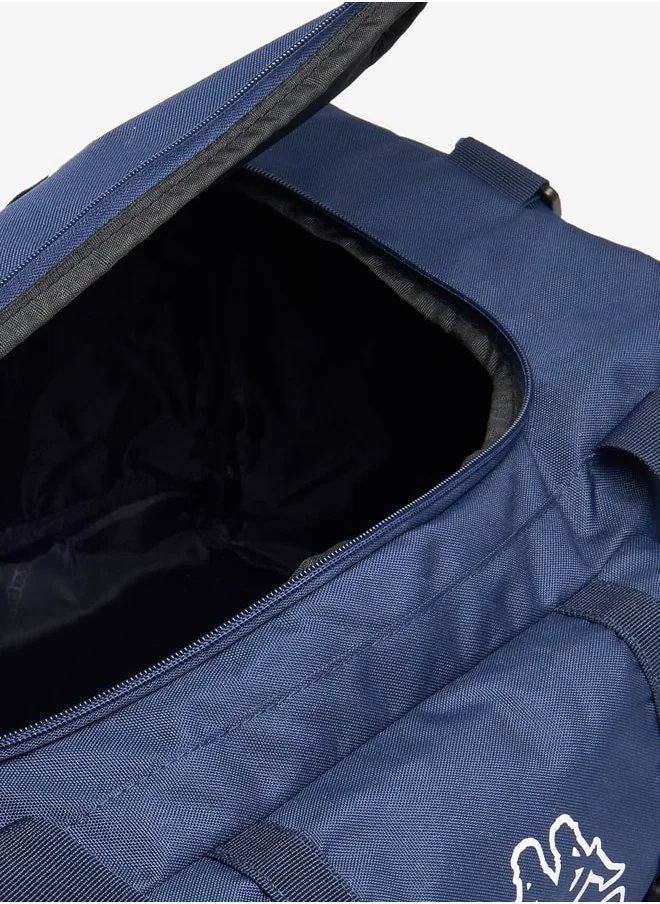 كابا Men Logo Embroidered Duffel Bag with Double Handle and Zip Closure